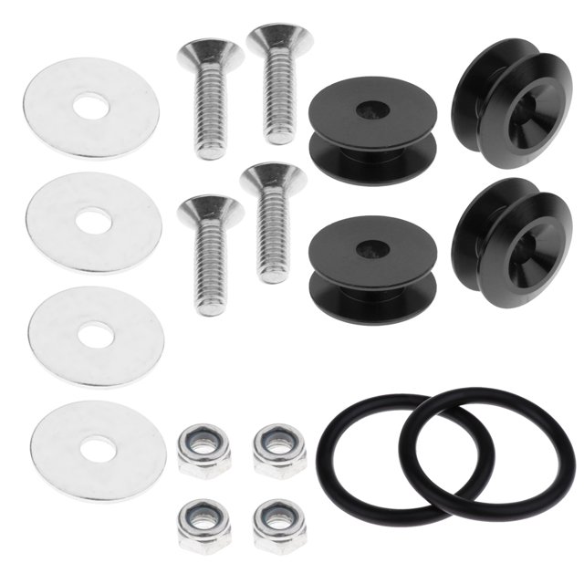 Tornillos de Apertura Rápida Parachoques Tronco Maletero Escotilla - negro Sunnimix Quick Release Fastener Bumper