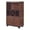 Vintage Walnut, variant on Furniture of America Glamdon Farmhouse Wood 4-Bottle Wine Rack in Brown