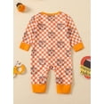 thumbnail image 3 of Suealasg Halloween Baby Girl Boy Pajamas Rompers Long Sleeve Pumpkin Print One-Piece Pajamas Infant Footie Pjs Newborn Zip Up Full Length Jumpsuits Sleepwear, 3 of 8