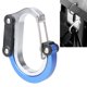 thumbnail image 5 of Hebilla de seguridad con mosquetón en forma de D de aluminio resistente para escalada en roca al aire libre azul, 5 of 8