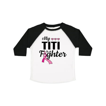 

Inktastic Breast Cancer Awareness My Titi is a Fighter Gift Toddler Boy or Toddler Girl T-Shirt