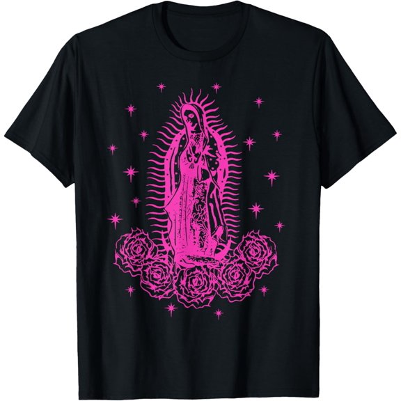 Our Lady of Guadalupe T-shirt Nuestra Senora de Guadalupe T-Shirtmen and women can wear, black, white, gifts.S,M,L,XL,2XL,3XL,1842XL