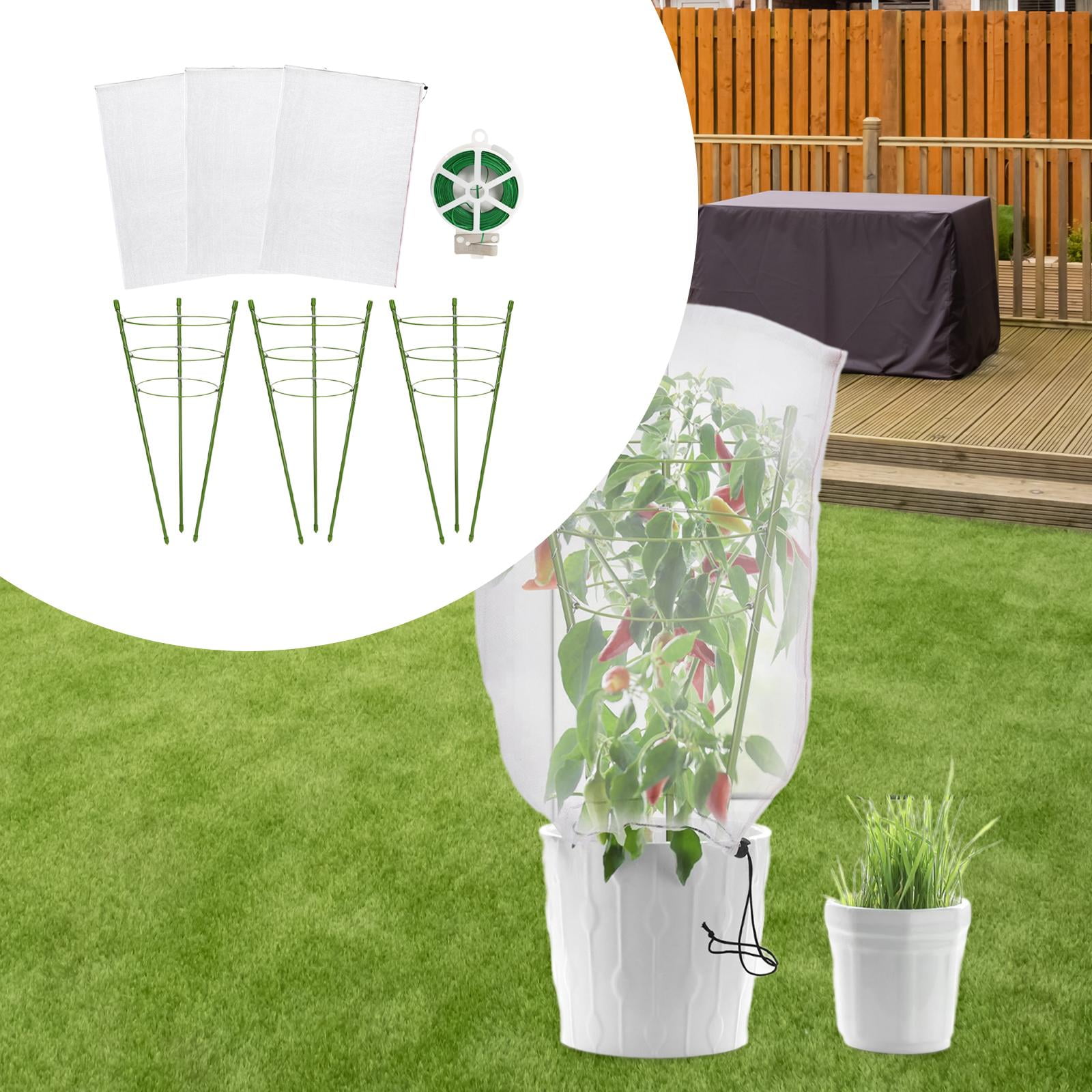 Gazechimp Tomato Cages for Garden Plant Support Stake for Cherry Flowers Balcony