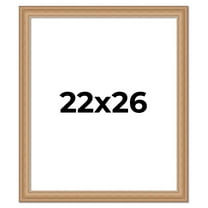 22x26 Frame Charleston Honey Brown Solid Wood Picture Frame Width 1.75 Inches | Interior Depth 0.5