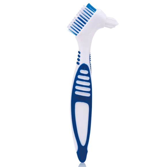 Brosse à Dents pour Prothèses, Tête de Brosse Double, Écologique, Manche Souple Antidérapant, Brosse à Dents pour Prothèses