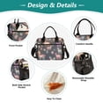 thumbnail image 3 of FORMRS Insulated Lunch Bag Unisex Large Capacity with Shoulder Strap, Neon Llamas Pattern, 3 of 6