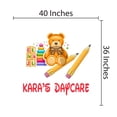 thumbnail image 3 of KIDS DAYCARE - Vinyl Child Care Multicolored Decoration Sticker Teddy Bear Alphabet Cube Toys Design Adhesive Kids Playroom Nursery Personalized Name Wall Decal 40" x 36", 3 of 3