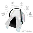thumbnail image 4 of Balery Cute Elephant Printed Nursing Cover Breastfeeding Scarf - Baby Car Seat Covers, Infant Stroller Cover, Carseat Canopy for Girls and Boys, 4 of 9