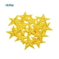 thumbnail image 3 of Uxcell Small 5 Star Iron on Patches Embroidered Sew Patches for Clothing 1.14x1.14" Pack of 15 Yellow, 3 of 7