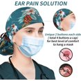 thumbnail image 2 of LAICAIW Working Cap with Button and Sweatband, Adjustable Bouffant Hats for Women Men, One Size Working Head Coveru2026, 2 of 6