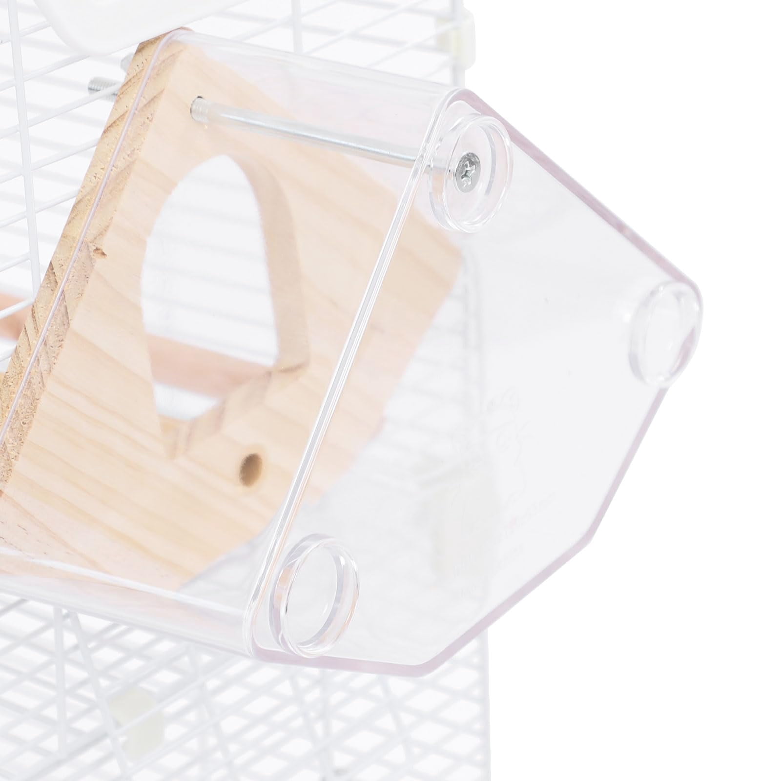Miumaeov Two-Tier Bird Cage, 30 Inch Pigeons Parrot Birdcage with Safe Rotary Door Lock, White Parakeet Cage for Small to Medium Birds, Easy Access Double Doors