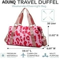 thumbnail image 2 of AOUNQ Travel Duffle Bags for Women Weekender Overnight Bag with Wet Dry Pocket Gym Bag Carry on Duffel Tote Bag,Pink, 2 of 6