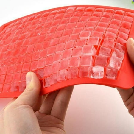 Tuscom 160 Ice Cubes Frozen Cube Bar Pudding Silicone Tray Mould Mold Tool Red - Walmart.com