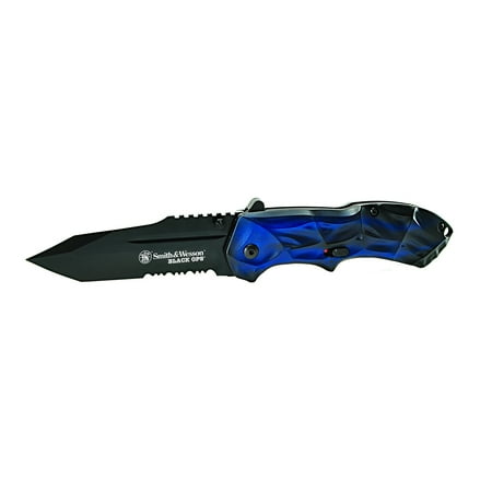 Ka Bar Knives Aluminum Knife - S&W KNIVES BLACK OPS FOLDER 3.4