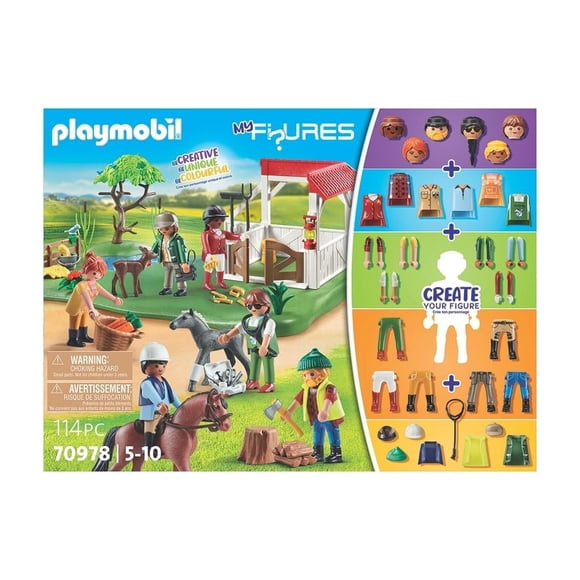 Set de Juego Playmobil My Figures Rancho de Caballos 114 Piezas