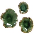 thumbnail image 5 of Uttermost Abella Transitional Ceramic Wall Decor in Forest Green (Set of 3), 5 of 8