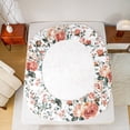 thumbnail image 5 of Homewish Rose Flower Floral Queen Sheet Sets for Adult, Plant Botanical Flat Sheet, Vintage Western Fashion Queen Fitted Sheet, Luxury Bedroom Decor, 4 Pieces, 5 of 7