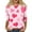 Deep RedM&06#1128W, variant on Garbnen Valentines Shirts for Women 3/4 Sleeve T Shirts for Women Love Heart Print Crew Neck Dressy Womens Pullover