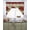 Red, variant on Christmas Poinsettia Swag Kitchen Curtains Sets for Windows 24 Inch Length, Winter Xmas Floral Bell Botanical Short Window Curtain Panels Swags Valances and Tiers 3 Piece Set for Cafe/Dining Room
