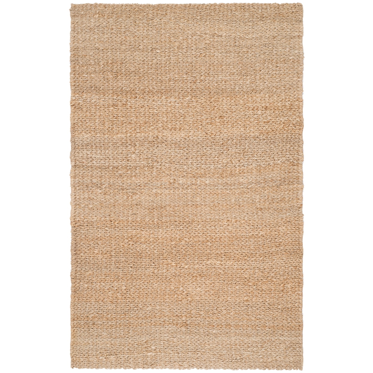 SAFAVIEH Natural Fiber Jerald Braided Jute Area Rug, Natural, 7' x 7' Square
