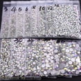 thumbnail image 1 of Super Glitter Crystal Ab Non Hotfix Rhinestones Ss3-ss50 Flatback Strass Sewing&fabric Garment Nail Art Rhinestones Decorations, 1 of 3