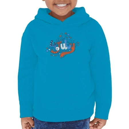 

4Th July Hand Drawn Text Hoodie Toddler -Image by Shutterstock 4 Toddler