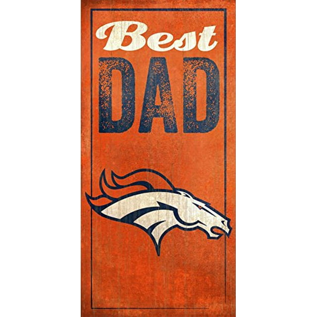 Fan Creations Denver Broncos Meilleur Signe pour Papa, Multicolore
