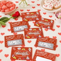 Valentine'S Day Red Scratch Card Set 20Pcs, Valentine'S Day Scratch Card with Handwritten Creative Interactive Games Diy Homemade Coated Scratch Card