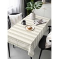 thumbnail image 6 of Sage Green Striped Table Cloth, Modern Farmhouse Green Stripes Waterproof Tablecloth for Rectangle Tables, Reusable Washable Fabric Table Cover for Restaurant Kitchen Dining Tables 54"x108", 6 of 6