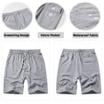 thumbnail image 5 of Vcansion Mens Summer Casual Shorts Classic Fit Elastic Waist with Pocket Light Gray 41-42, 5 of 6