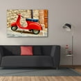 thumbnail image 3 of Epic Graffiti 'Vespa Rossa' by IMB, Canvas Wall Art, 60"x40", 3 of 8
