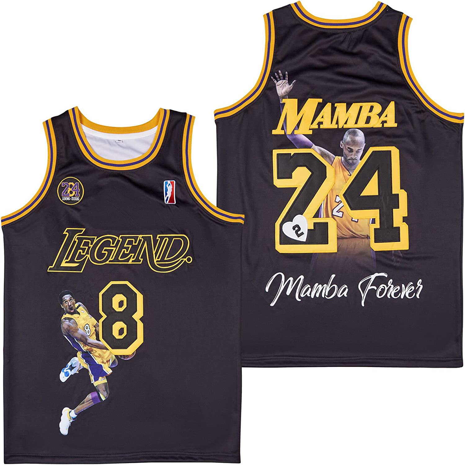 Legend 8 Athletic 24 Mamba Men's Fashion Basketball Jersey Size XL
