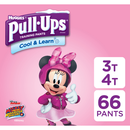 Pull-Ups Girls' Cool & Learn Training Pants, Size 3T-4T, 66