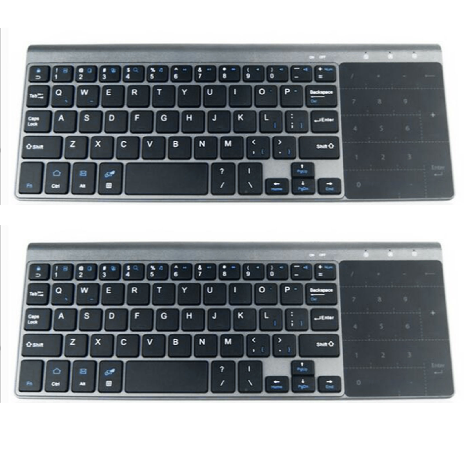 Limei 2.4GHz Wireless Bluetooth Keyboard with Touchpad for Easy Media Control - Perfect Smart TV Keyboard with Trackpad for PC Notebook TV Box Notebook Computer Portable PC Keyboard fo