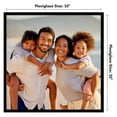 thumbnail image 4 of Americanflat 25x25 Picture Frame with Polished Plexiglass Streamline Collection Thin Border Square - Black, 4 of 6