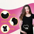 thumbnail image 4 of BROOKLYN VERTICAL Maternity Cute Funny New Mom Pregnancy Announcement Short Sleeve Crew Neck T-Shirt, 4 of 4