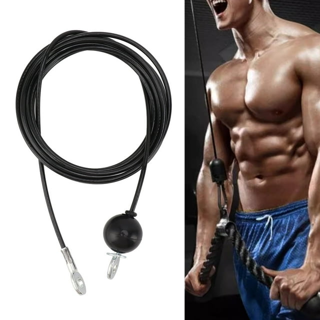 Cable de Polea para Fitness Cable de Repuesto para Gimnasio en Casa Cuerda de Alambre de Acero Resistente Equipo de Gimnasio en Casa Repuesto para Fitness ANGGREK Otros