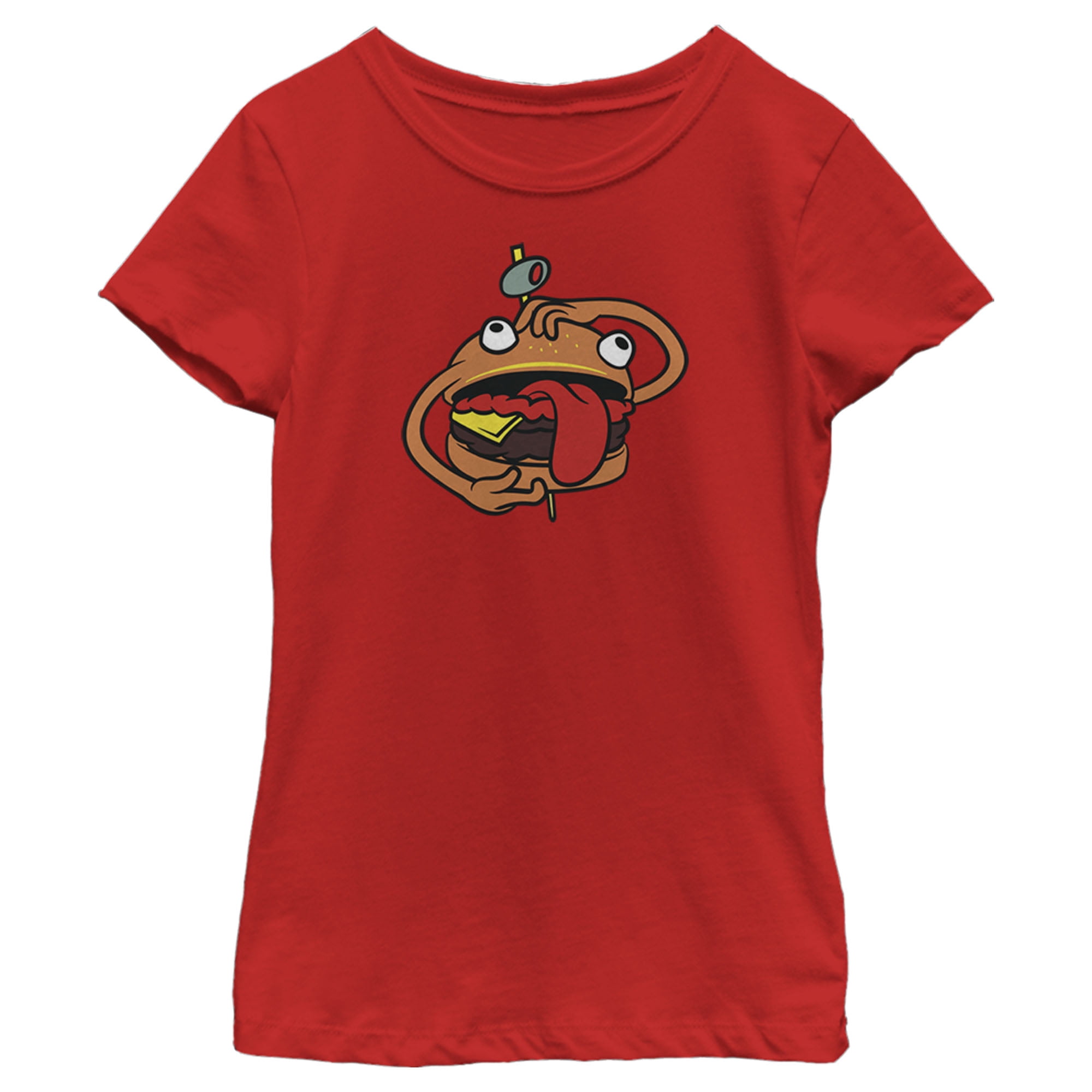 Girl S Fortnite Durr Burger Graphic Tee Red Medium Walmart Com Girl S Fortnite Durr Burger Graphic Tee Red Medium Walmart Com