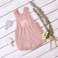thumbnail image 5 of Douhoow 0-24M Newborn Baby Girls Sleeveless Jumpsuit Knitted Romper Embroidered Rainbow Bodysuit, 5 of 8
