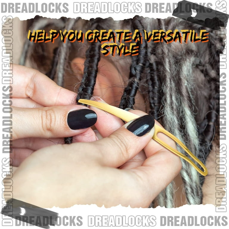 Dreadlock Tool Interlocking Tool for Locs 4 pcs, Hair Tool for Dreadlocks,  Interlocks or Sisterlocks, Tightening Accessory