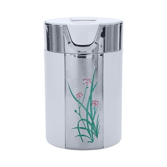 HengDidi Car LED Ashtray with Lid Smell Proof, Portable Ash Tray Cigarette Cinder Tray Easy Clean Mini Trash Can for Vehicle Home Office Travel