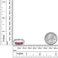 thumbnail image 6 of Gem Stone King 925 Sterling Silver Pink Tourmaline Engagement Ring for Women | 1.56 Cttw | Round 5MM | Gemstone October Birthstone | Size 7, 6 of 6