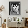 thumbnail image 4 of Historic Framed Print, [Standing, left to right: Arun Gandhi, Martin Luther King, Jr., and Roy Wilkins], 17-7/8" x 21-7/8", 4 of 9