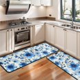 thumbnail image 3 of Kitchen Rugs Sets Of 2,Pioneer Flower Floral Print Pattern Anti Fatigue Kitchen Mat Rugs Non Slip Washable,Decorative Kitchen Floor Mats for Kitchen,Sink,Laundry,17"x47"+17"x47", 3 of 5
