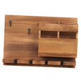 thumbnail image 3 of Wall Mounted Wood Rack  Bottle Display Rack  Storage Display Shelf  Bottle Holder Glass Rack  for Home Living Room, 3 of 8