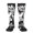 2 Black-2, variant on Vsdgher Floral Cow Silhouette Knee Socks, High Socks Long Stretchy Sock Women Knee High Stocking, Long Socks for Women