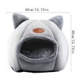 thumbnail image 4 of Heywce Warm Cat Bed With Removable Washable Cushioned Pillow For Cats Puppy And Small Dogs In A Cute Cat Head Shape., 4 of 9