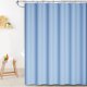 thumbnail image 5 of Cortina de ducha Lksixu de 120 x 180 cm, color sólido, con ganchos, impermeable, de secado rápido, ligera, de plástico, estilo minimalista, ideal para baños y spa., 5 of 8