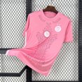 thumbnail image 1 of Traje De Entrenamiento Rosa De Argelia Para La Temporada 24-25, Uniforme Clásico De Fútbol De Verano, Camiseta De Manga CortaS, 1 of 2