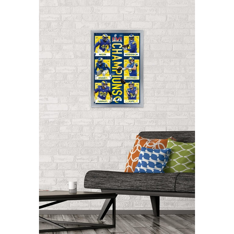 Shop Aaron Donald Los Angeles Rams Super Bowl LVI Champions Framed Collage